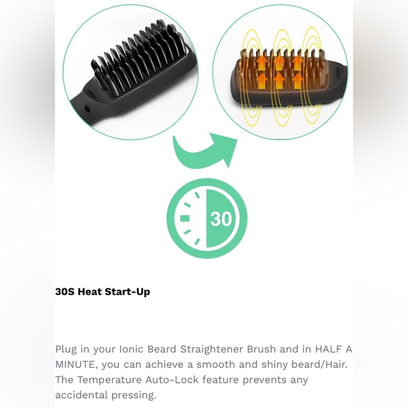 RAPID BEARD IONIC BEARD STRAIGHTENING BRUSH - Picture 12 of 16